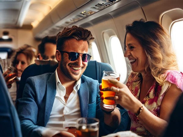 Круче россиян: британцы за 25 минут выпили весь алкоголь в самолете до Турции